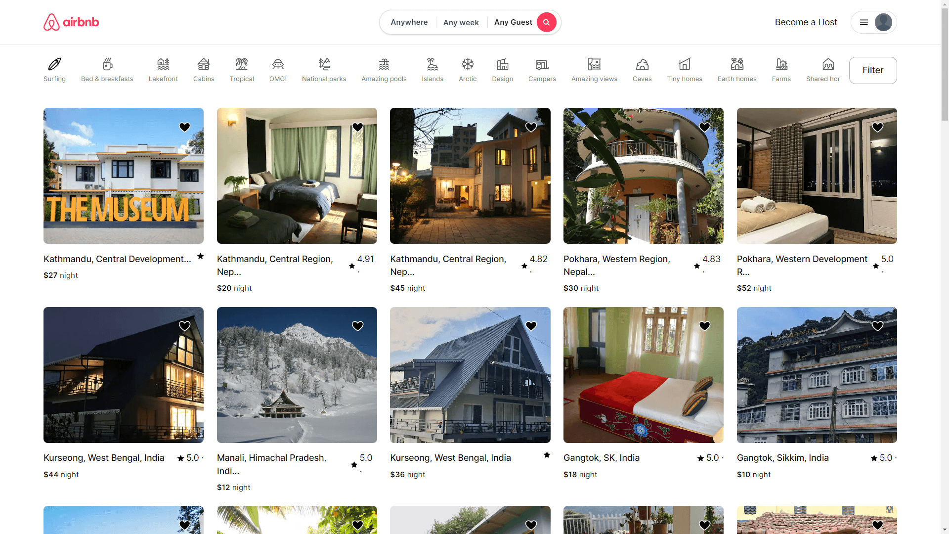 Hotel Booking Application (Airbnb)