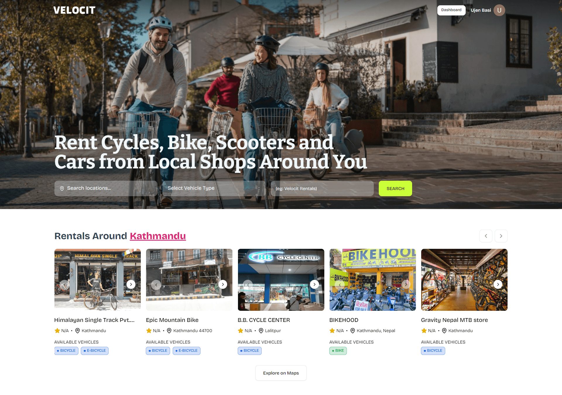 Velocit - Vehicle Rental Platform