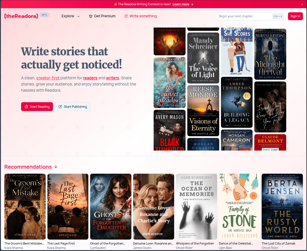 Readora screenshot